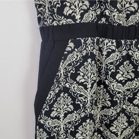 FOREVER 21 Sleeveless Dress Pockets Black Cream M - Picture 3 of 10